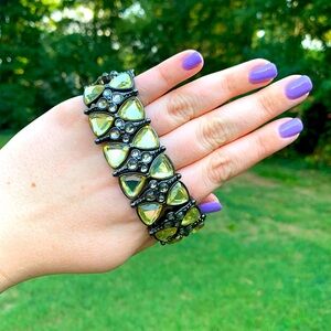 Funky Chunky Shiny Bauble Elastic Bracelet